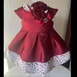 Laura Ashley Christmas Dress With Headpiece